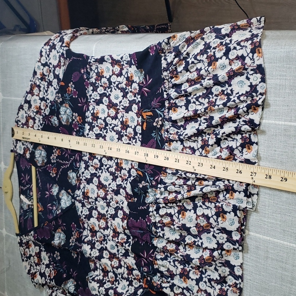 Free People Isabelle Tunic Long Sleeve Floral Top Blogger Fave, Size S - Picture 10 of 13